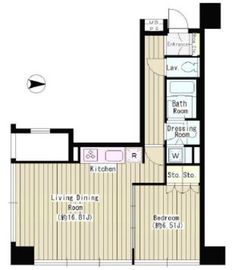 クレアーレ麹町 505 間取り図