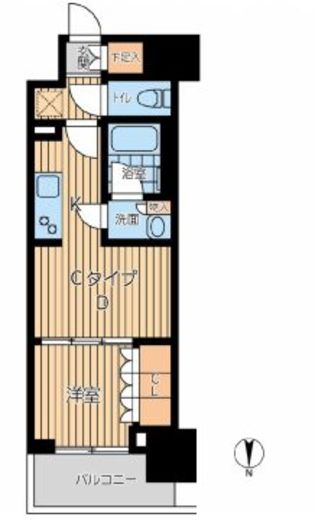 プライマル西蒲田 302 間取り図