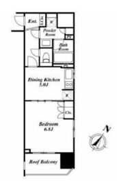 ライオンズアイル赤坂 2階 間取り図