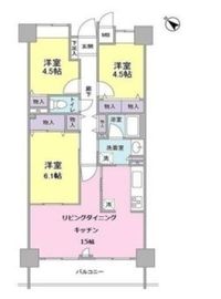 ブリリアントヨス 906 間取り図