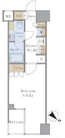 ブリリアイスト千駄ヶ谷 410 間取り図