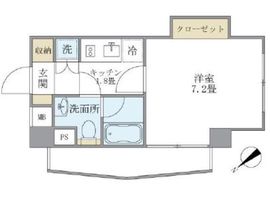KDXレジデンス門前仲町 801 間取り図