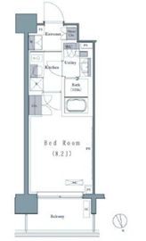 プレジリア新富町 904 間取り図