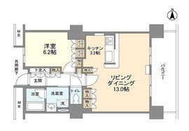 豊洲シエルタワー 18階 間取り図