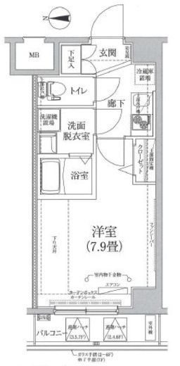 ティモーネ深川リーヴァ 5階 間取り図