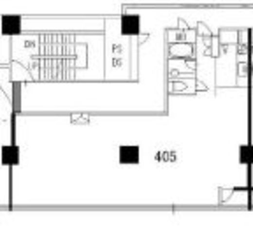 ヒューリック銀座ウォールビル 405 間取り図