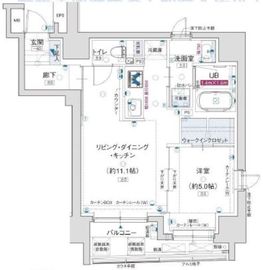 アルティザ東銀座 9階 間取り図