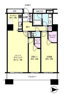 ラクシア品川ポルトチッタ 12階 間取り図