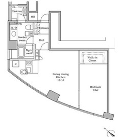 マジェスタワー六本木 7階 間取り図