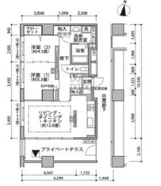 東雲キャナルコートCODAN 19-505 間取り図