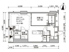 東雲キャナルコートCODAN 12-809 間取り図