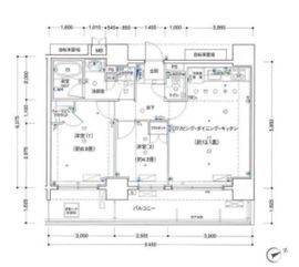 リビオ五反田プラグマGタワー 8階 間取り図