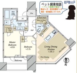 パークコート渋谷ザタワー 9階 間取り図