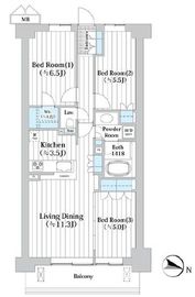 アビティグランデ砧 4階 間取り図