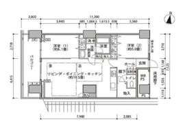 東雲キャナルコートCODAN 16-205 間取り図