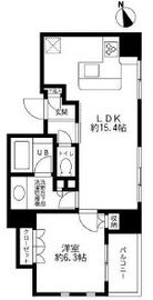 グランカーサ銀座イースト 804 間取り図