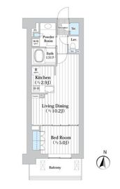 アビティグランデ砧 4階 間取り図