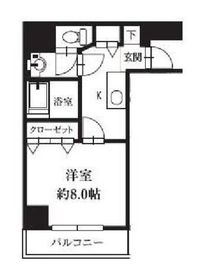 HF銀座レジデンスイースト2 707 間取り図