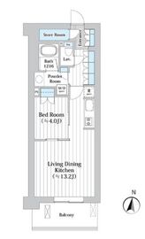 アビティグランデ砧 4階 間取り図