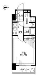 プレール・ドゥーク京橋 8階 間取り図