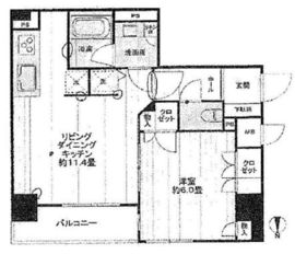 ポレスター千代田御茶ノ水 8階 間取り図