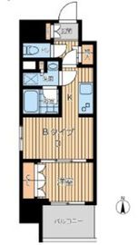 プライマル西蒲田 1006 間取り図