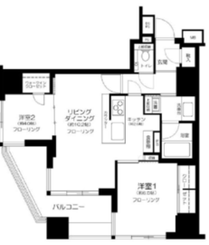 クレヴィア中目黒 11階 間取り図