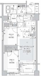 パークホームズ等々力八丁目 2階 間取り図