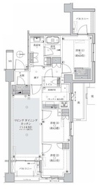 パークホームズ等々力八丁目 2階 間取り図