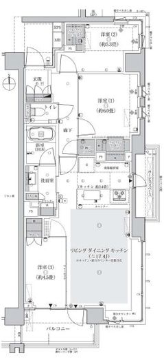 パークホームズ等々力八丁目 7階 間取り図