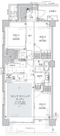 パークホームズ等々力八丁目 3階 間取り図