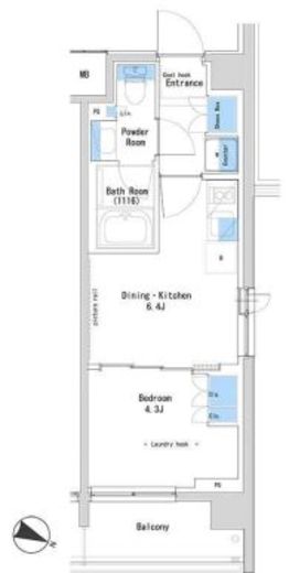 ルフォンプログレ中野富士見町ザ・レジデンス 318 間取り図