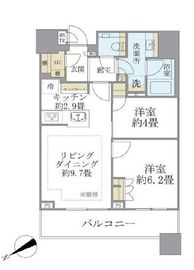 ブリリアタワーズ目黒 20階 間取り図