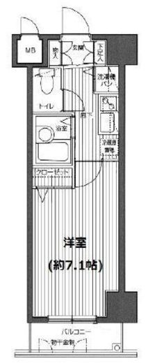 ガラ・ステージ麻布十番 11階 間取り図