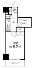 ハイリーフ芝大門 502 間取り図