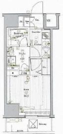 プレミアムキューブ田町 3階 間取り図