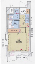 パレステュディオ赤坂 4階 間取り図