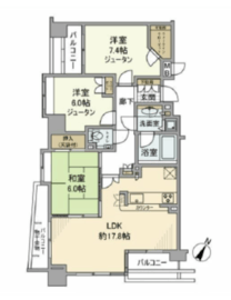 クラッシィ白金台シティハウス 4階 間取り図