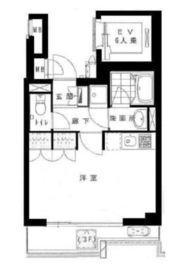 グラシア恵比寿 202 間取り図