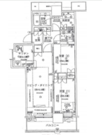 ベイクレストタワー 3階 間取り図