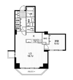 ドゥーエ東池袋 303 間取り図