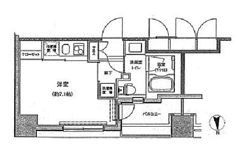 東急セットアップレジデンス恵比寿 11F1 間取り図