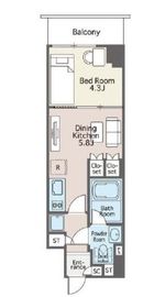 サピオ両国 1303 間取り図