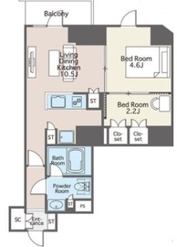 ライオンズフォーシア両国 205 間取り図