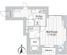 Clarice都立大学 303 間取り図