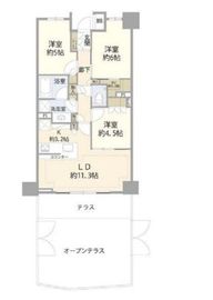 ザ・パークハウス山吹神楽坂 1階 間取り図