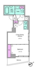 クレヴィアリグゼ中野新井薬師 902 間取り図