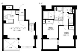 オープンレジデンス高輪台 2階 間取り図