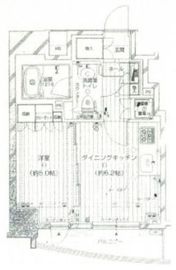 フィールM西新宿 8階 間取り図