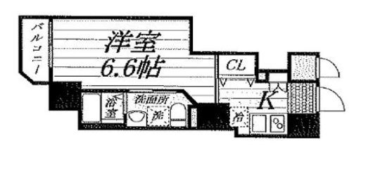 グランパセオ錦糸町駅前 401 間取り図